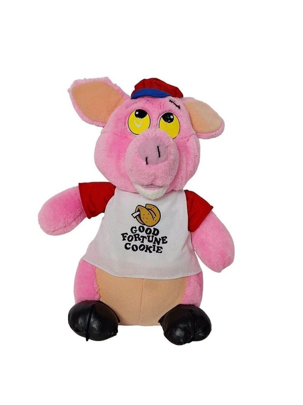 Good Fortune Cookie Pig Plush 13 Inch Pink